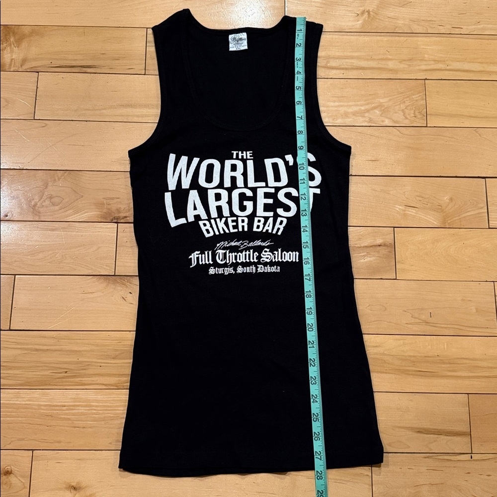 World's Largest Biker Bar Black Tank Top - Picture 9 of 9
